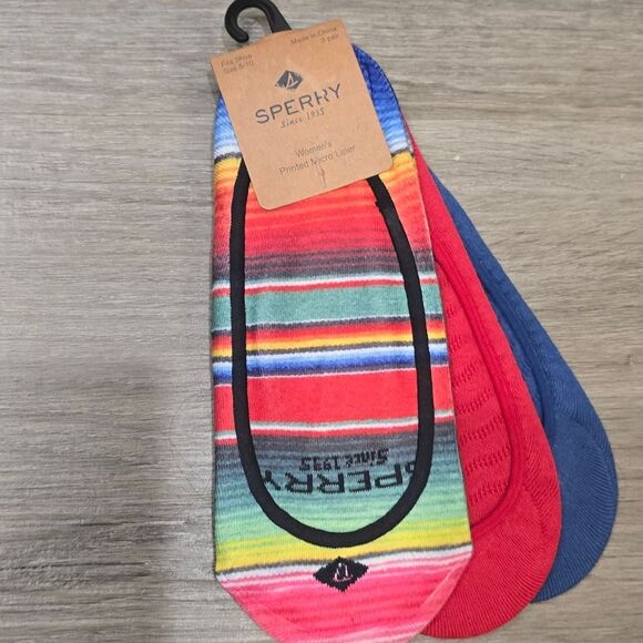 Sperry Stripe/Solid Micro Liner Socks - Picture 5 of 5